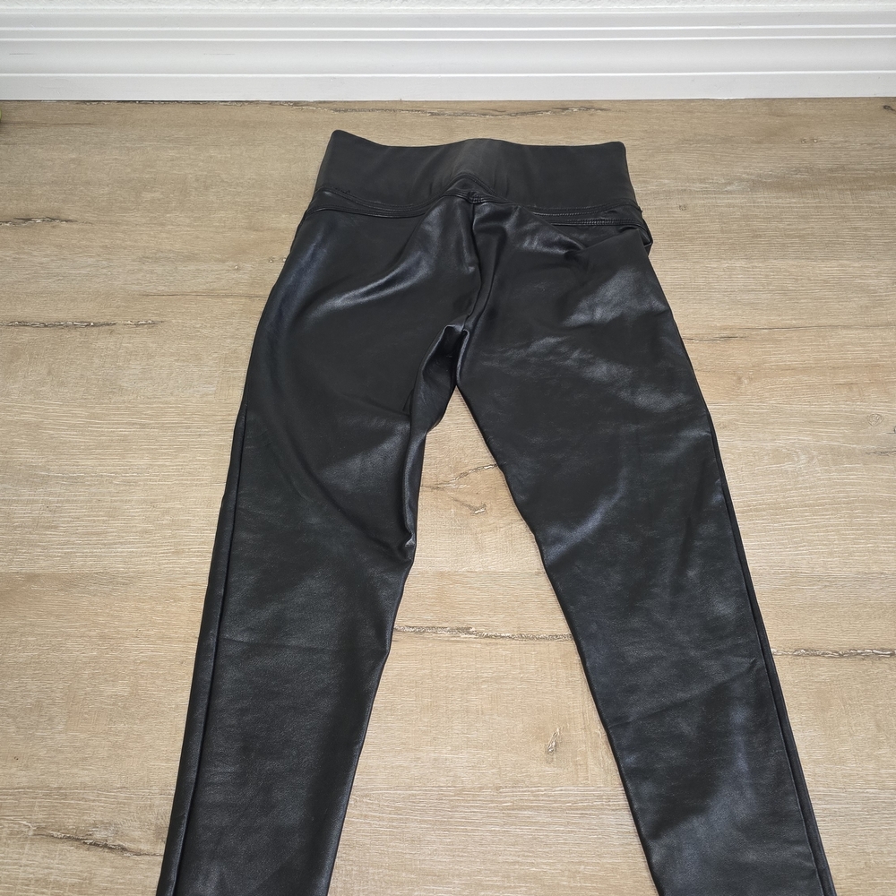 Vince Camuto Black Faux Leather Pants